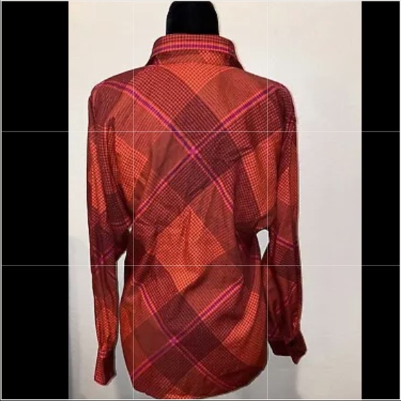 Vintage Ted Lapidus Plaid Blouse 38 - Picture 5 of 7